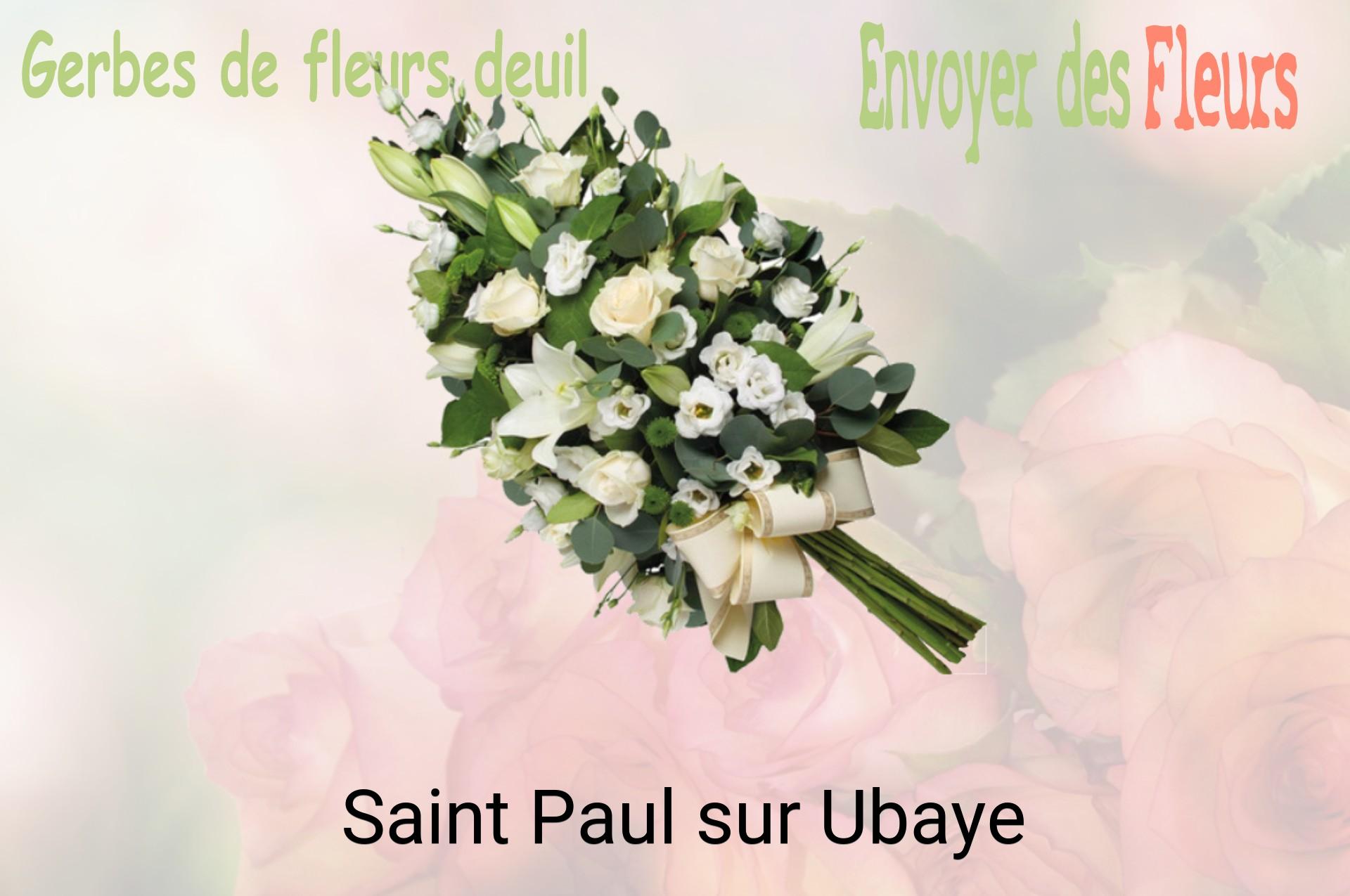 Gerbe de fleurs de deuil livrée à Saint-Paul-sur-Ubaye